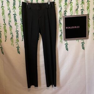Size 8 Stretch Banana Republic Martin Fit Black Dress Pants A2